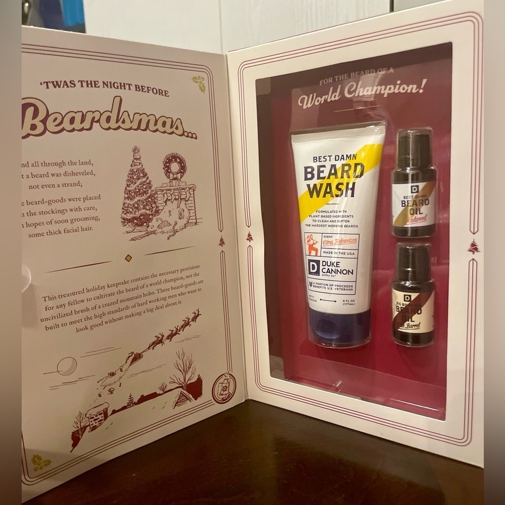 Duke Cannon "The Beard That Stole Christmas " Beard Wash Gift Set NEW - Picture 2 of 5